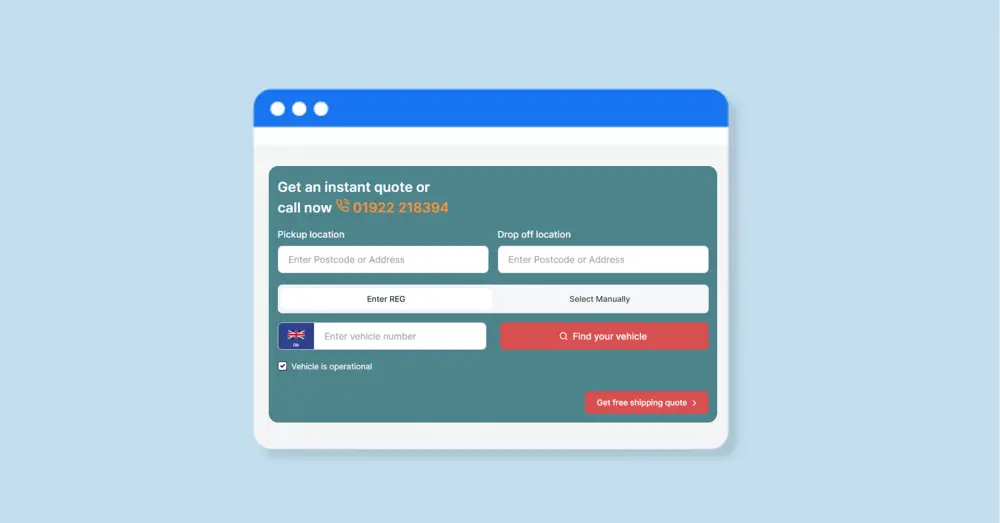 Reliable Car Delivery Service UK | Instant Vehicle Transport Quote